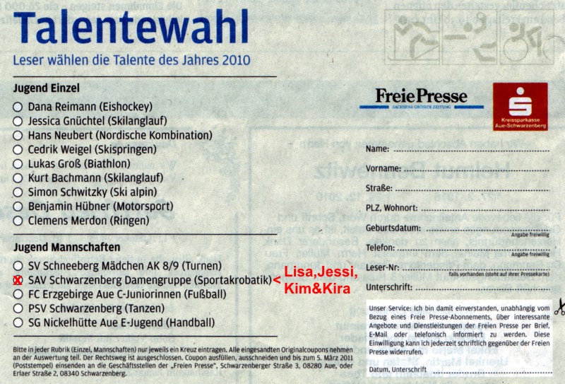 so sieht der Stimmzettel in diesem Jahr aus