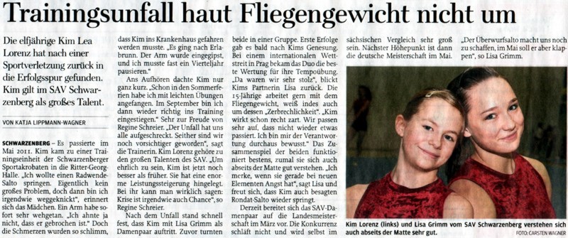 Freie Presse vom 25.01.2012 Freie Presse vom 25.01.2012