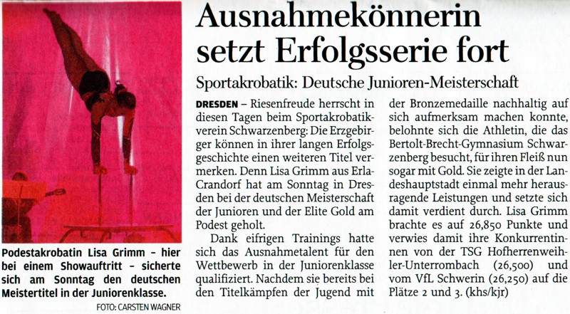Freie Presse vom 28.06.2011