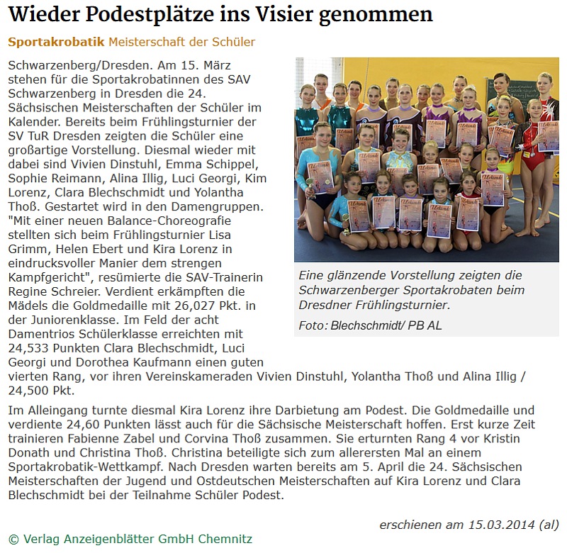 Blick vom 15.03.2014 Blick vom 15.03.2014